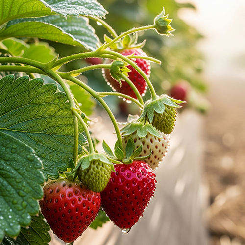 Photo of strawberry plant