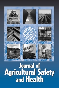 Front cover of the Journal of Agricultural Safety and Health